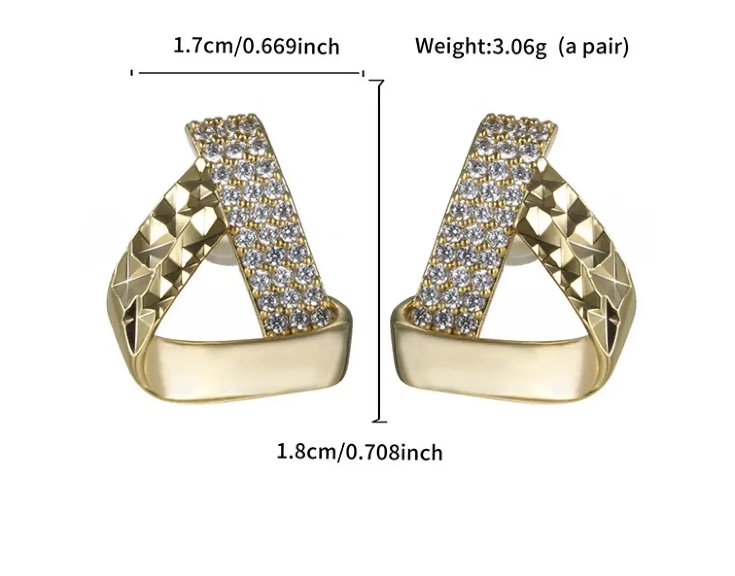 Round Square Earing - FY0129